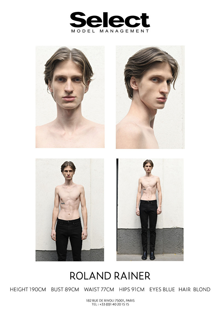 ROLAND RAINER | Men | Select Paris | Select Model Management